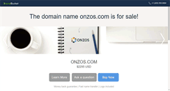 Desktop Screenshot of onzos.com